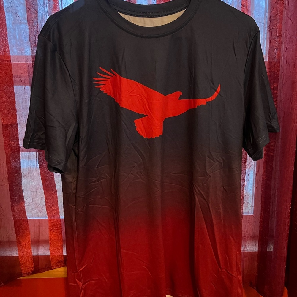 NFINITY Black and Red Eagle Tee
